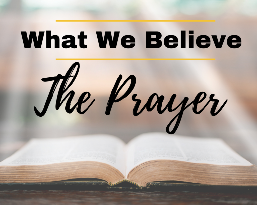 What We Believe/The Prayer – Intersect Service