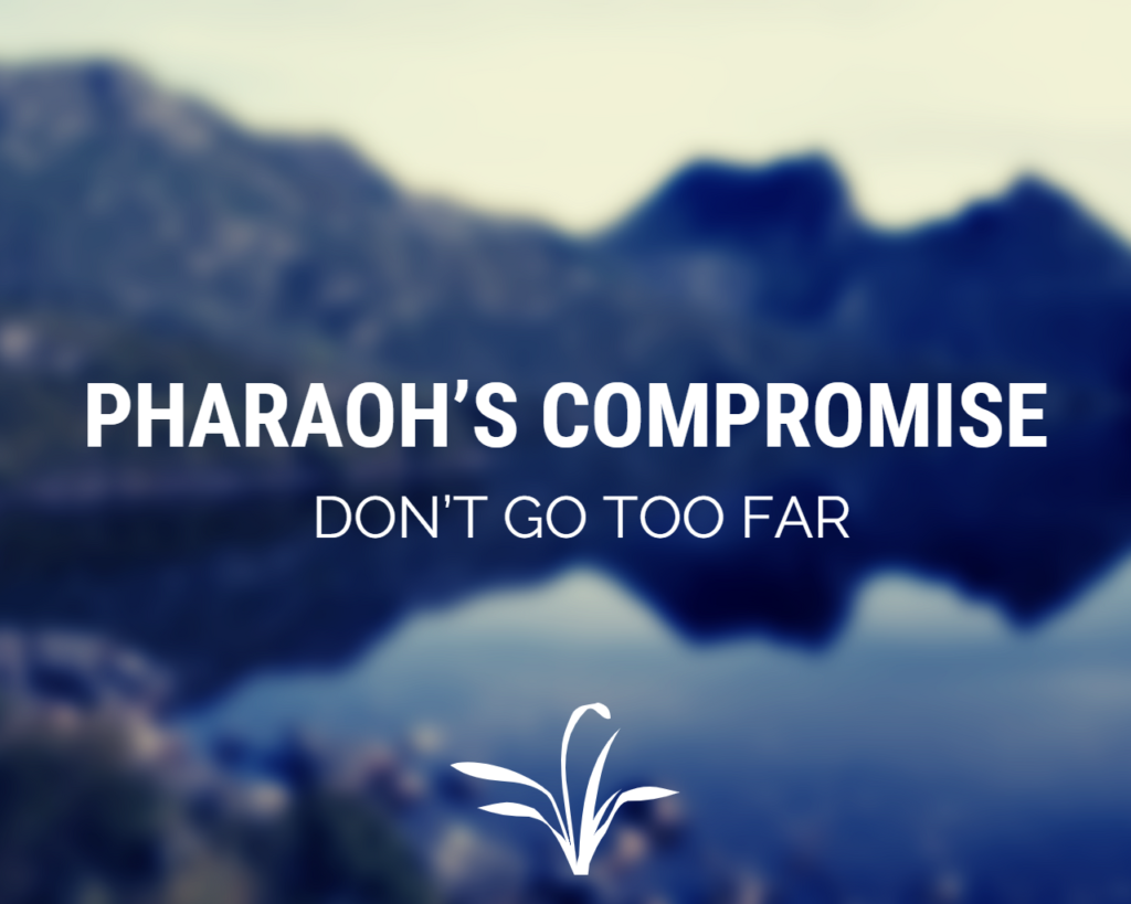 Pharaoh’s Compromise- Don’t Go Too Far – Heritage