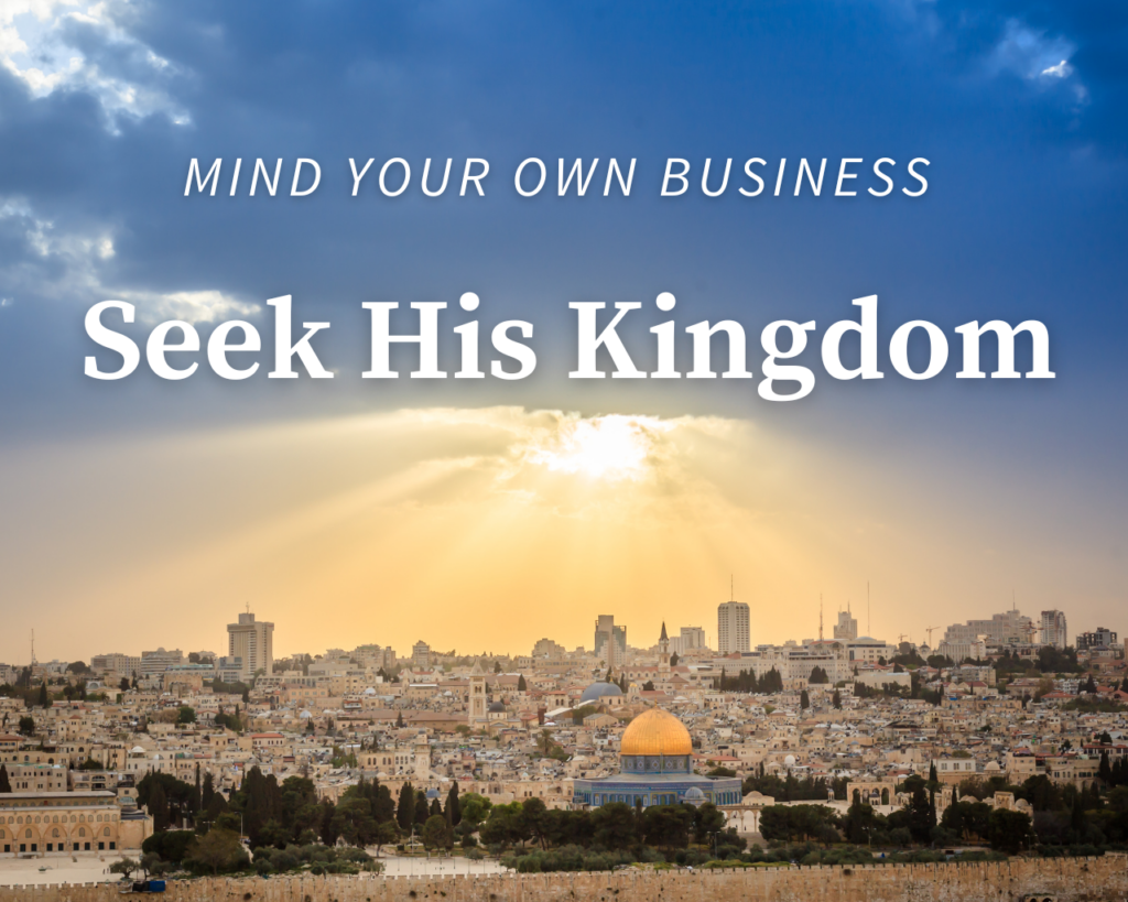 Seek His Kingdom – Intersect Service